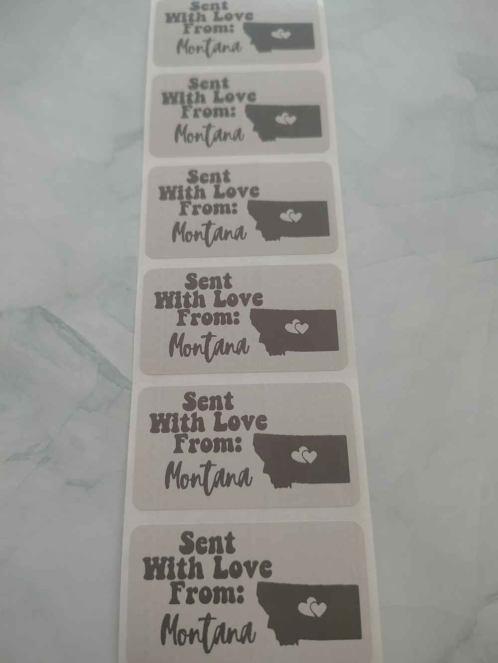 💙100 Montana- Shipping Labels Thermal Packaging Stickers 2.25"x1.25"💙